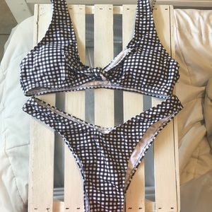 Brand new Zaful gingham print bikini